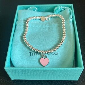 Pink Heart Tiffany Bracelet
